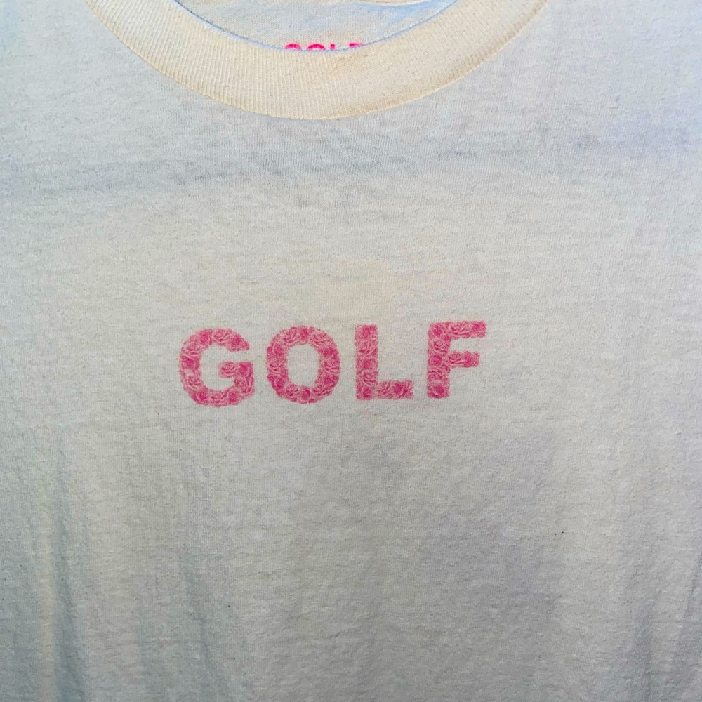 Golf Wang Cream Rose Logo Tee size Small in Mens